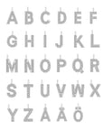 Halsband Stone Letter Silver - Dahlströms Guld