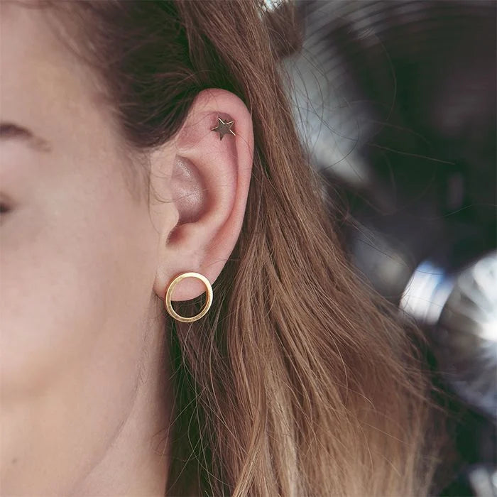 Örhängen Circle Earrings Small Gold