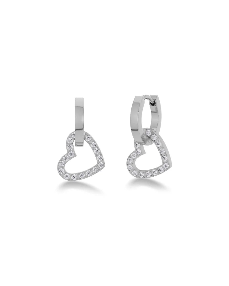Örhängen Eternal Heart Earrings Steel