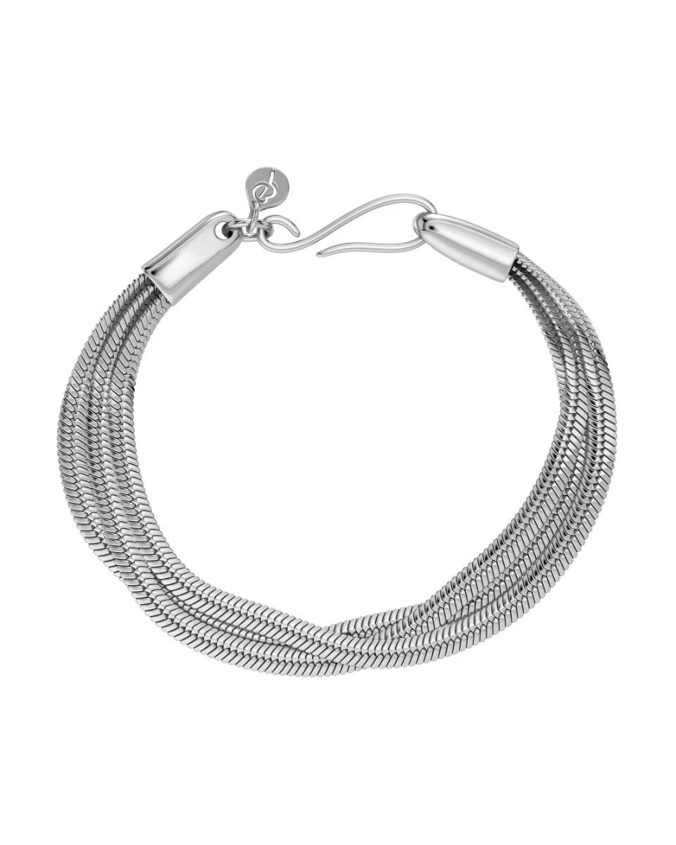 Armband Herringbone Triple Large Steel