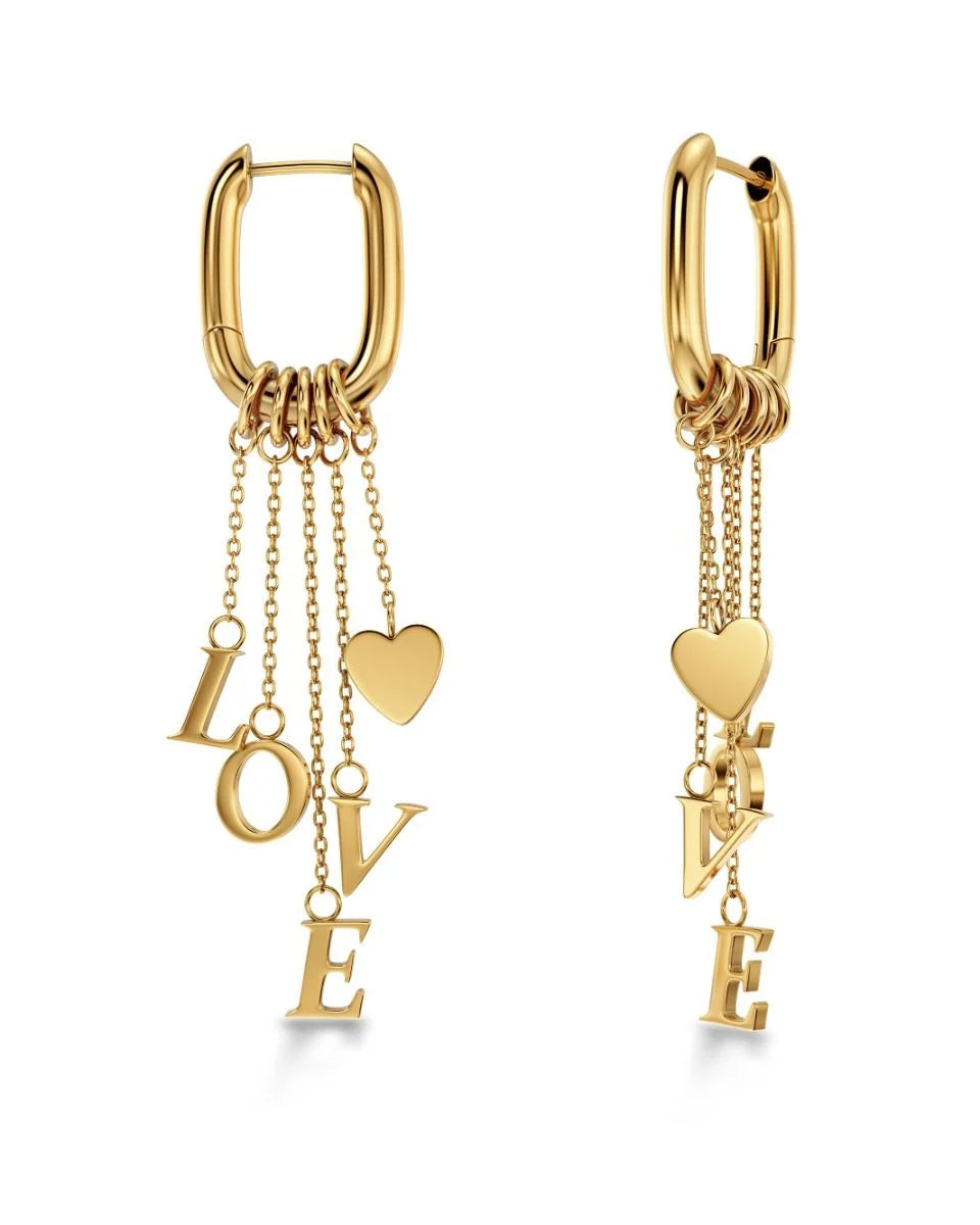 Örhängen Love Note Hoops Gold