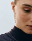 Örhängen Pearly Front Back Gold
