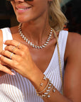 Armband Fiona Rhodium/Crystal - Dahlströms Guld