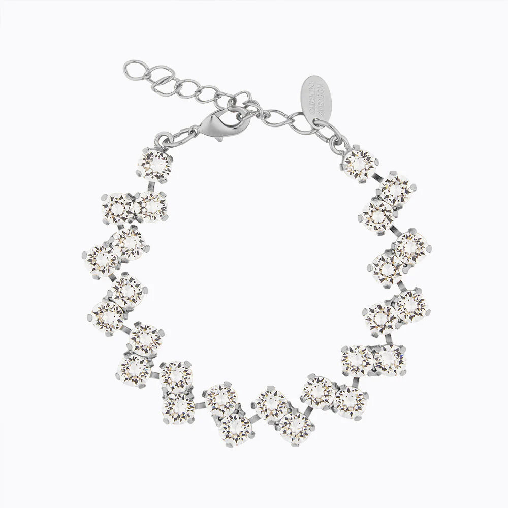 Armband Fiona Rhodium/Crystal - Dahlströms Guld