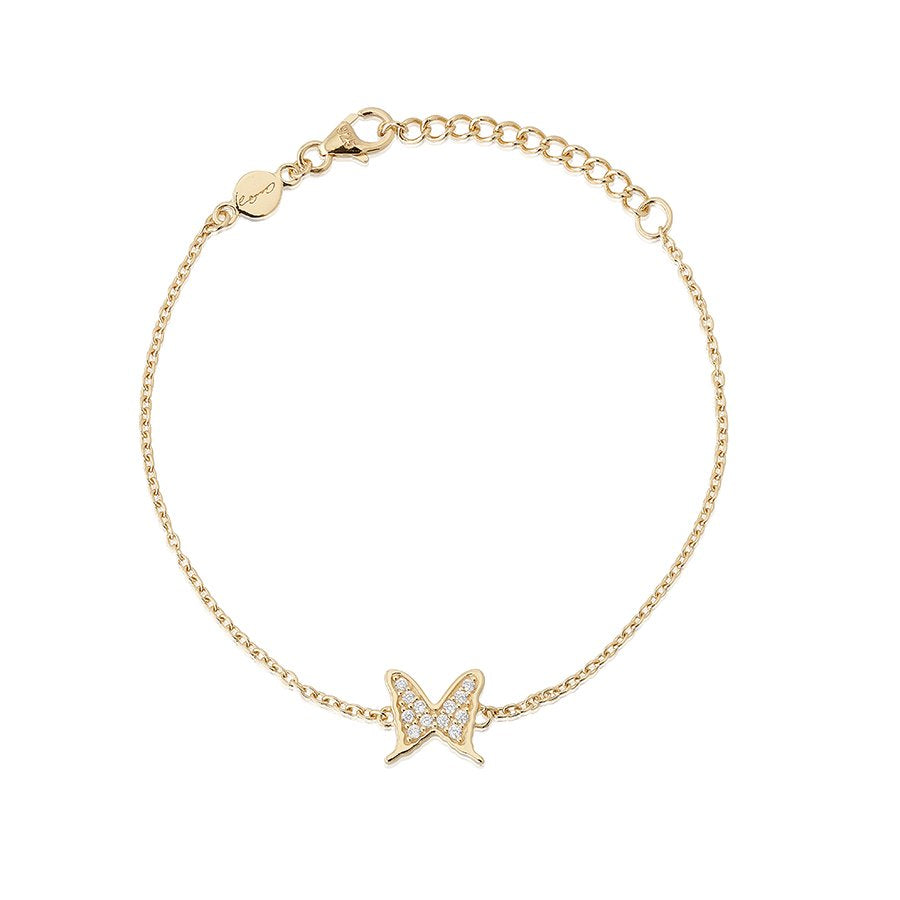 Armband Petite Papillion Sparkling - Dahlströms Guld