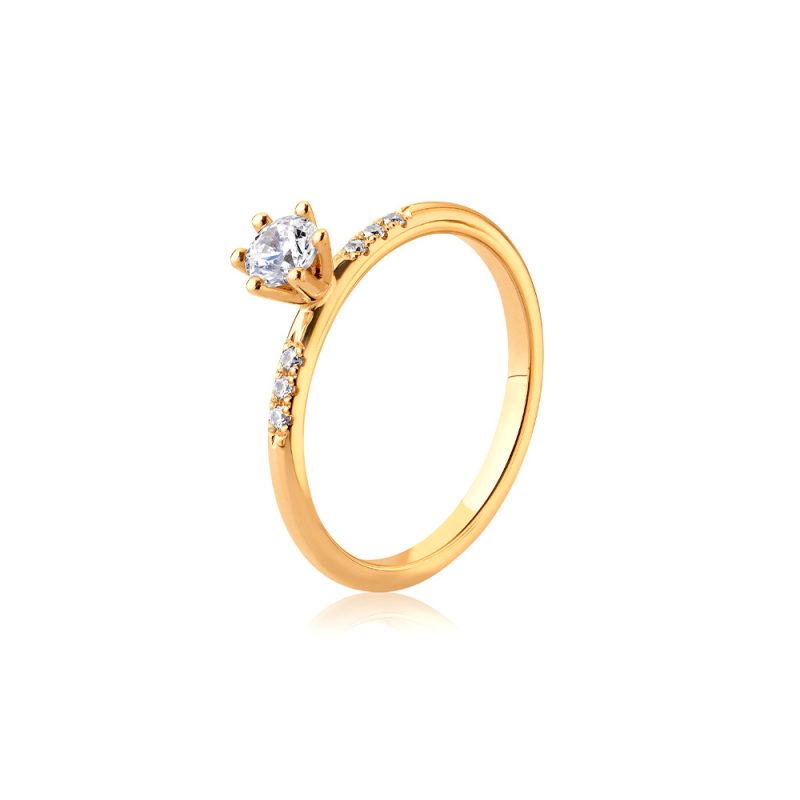 Adina16 1,8K EF28 0,35ct Solitärring med sidostenar