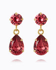 Örhängen Mini Drop Gold Mulberry Red - Dahlströms Guld