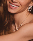 Halsband Emmy Pearl Rhodium