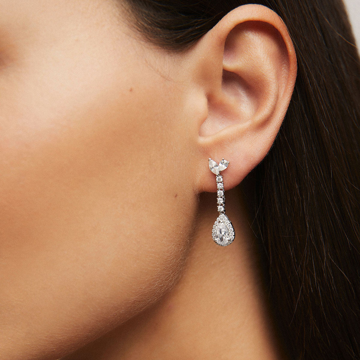 Örhängen med Cubic Zirconia S60667E - Dahlströms Guld