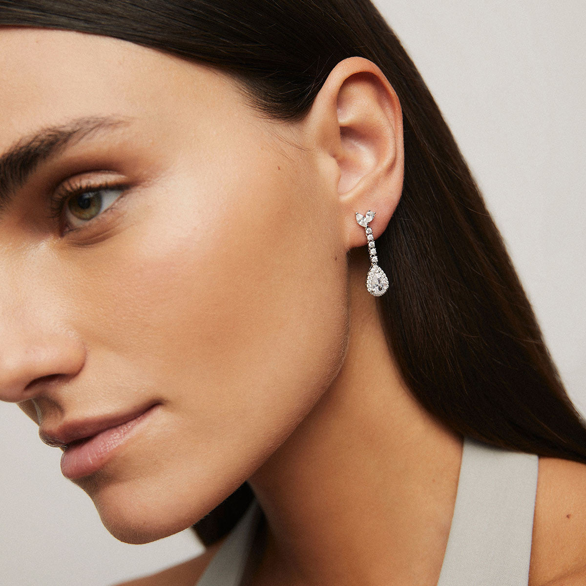 Örhängen med Cubic Zirconia S60667E - Dahlströms Guld