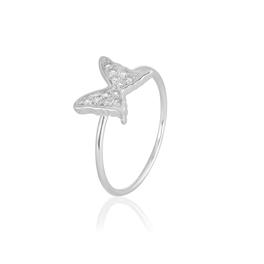 Ring Petite Papillion Sparkling - Dahlströms Guld
