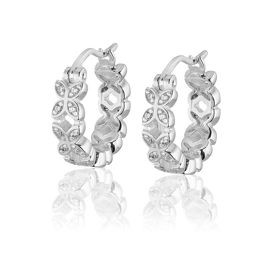 Örhängen Sparkling ellipse mini creol-S - Dahlströms Guld
