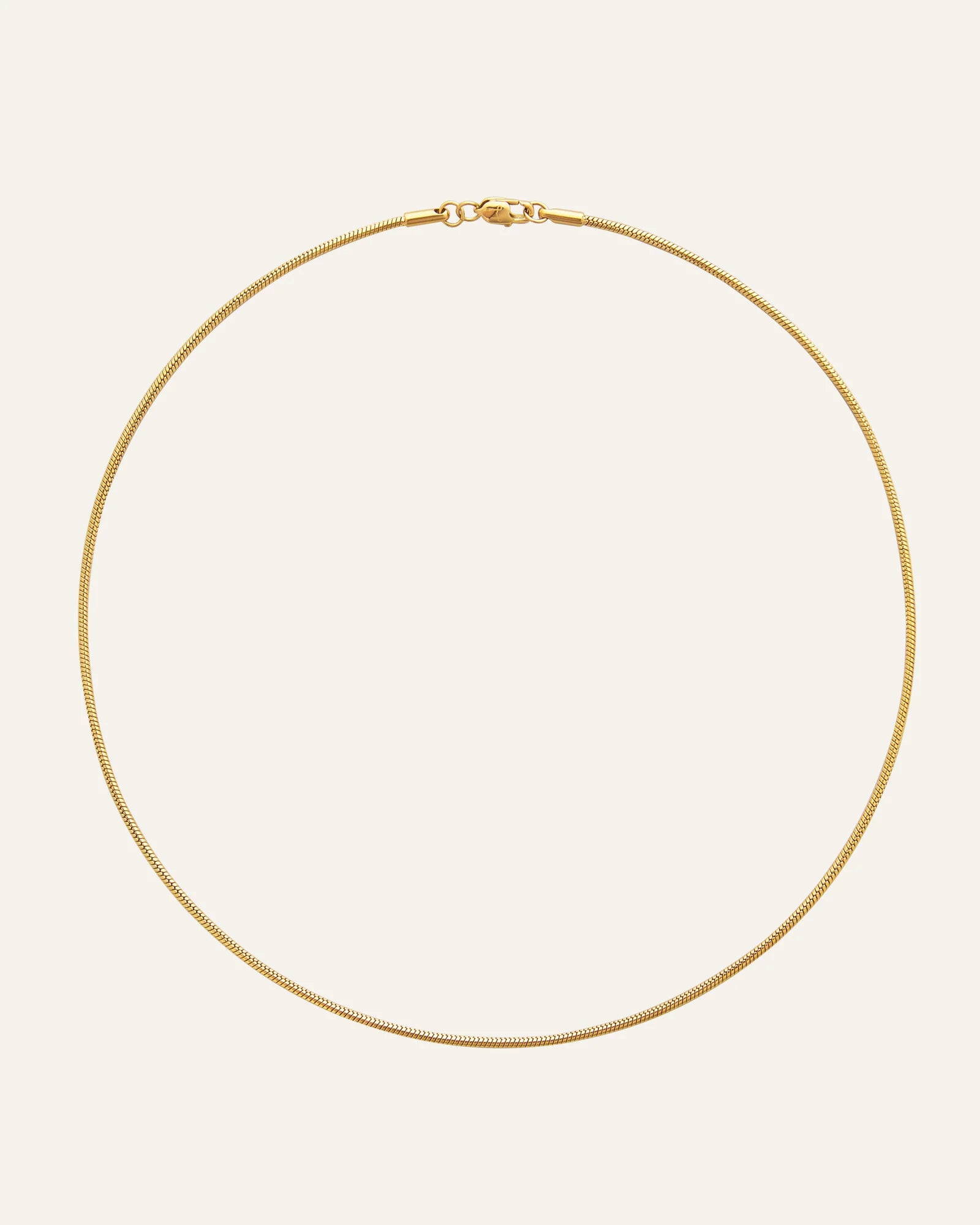 Halsband Snake Chain Necklace Gold Mo579 - Dahlströms Guld