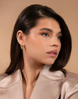 Örhängen Petite Timo Earrings Gold / Dark Jonquil