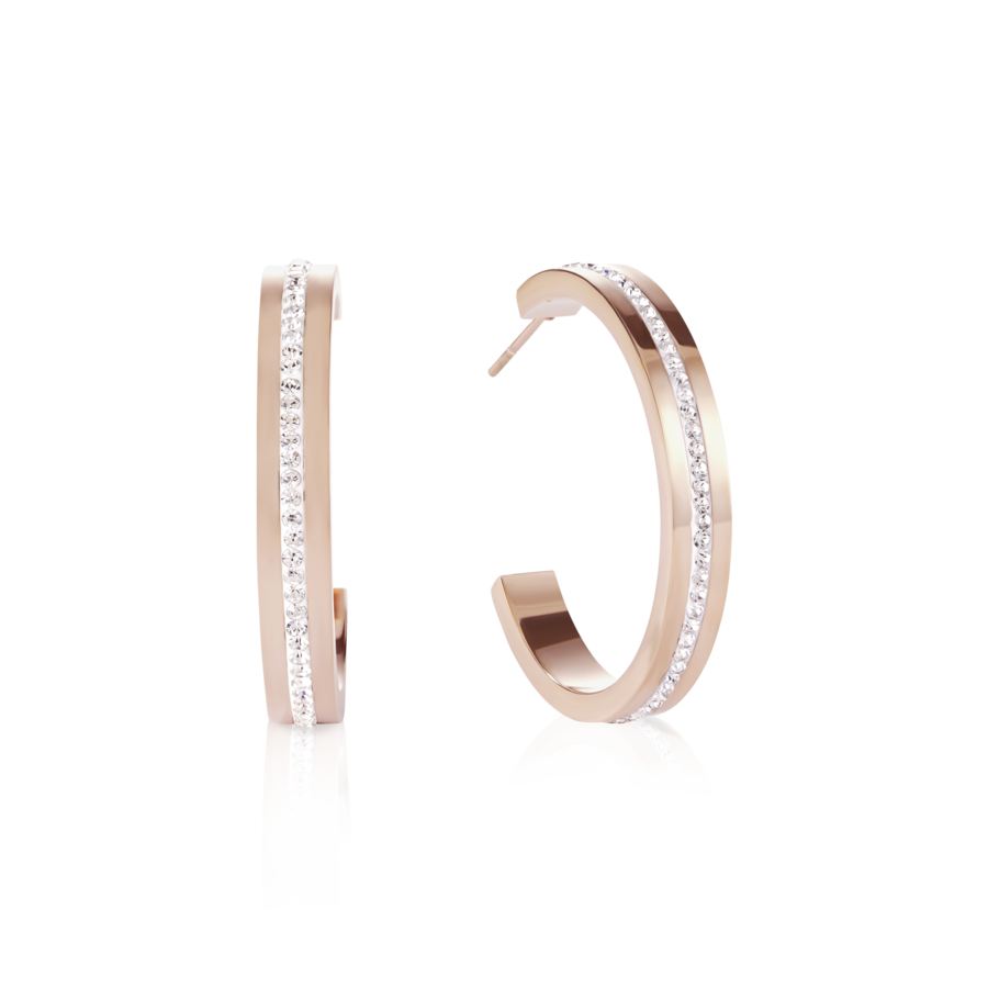 Örhängen Creole 30Mm With Stickpin (014921 1822) - Dahlströms Guld