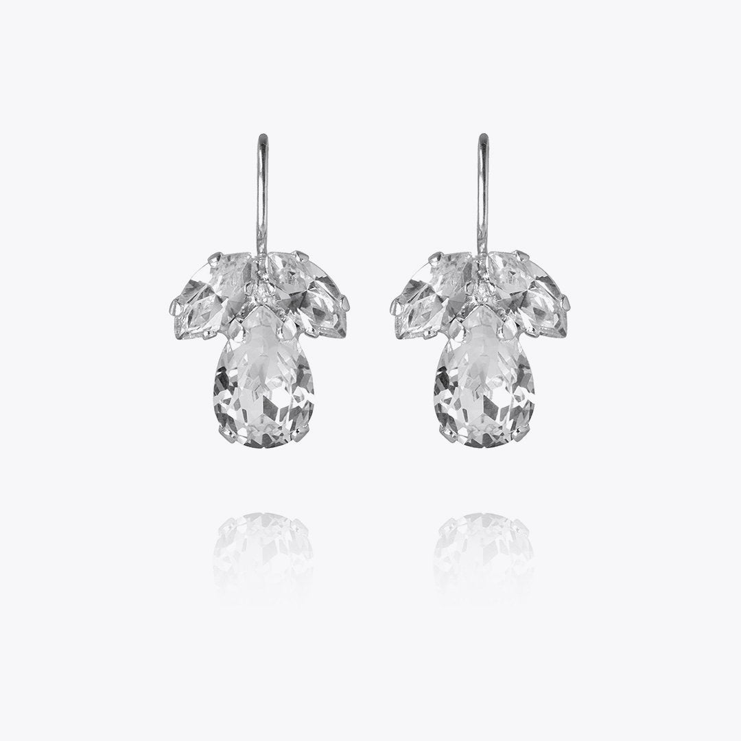 Örhängen Petite Timo Rhodium Crystal - Dahlströms Guld