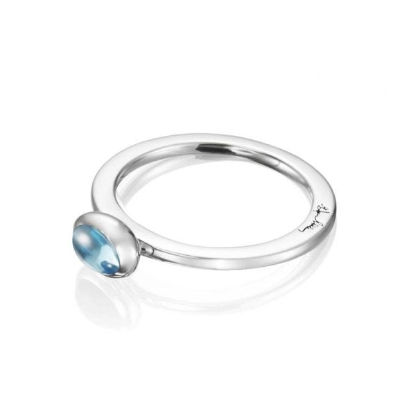 Ring Love Bead Topaz Vg - Dahlströms Guld