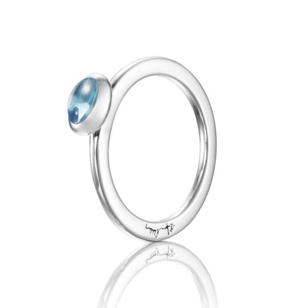 Ring Love Bead Topaz Vg - Dahlströms Guld