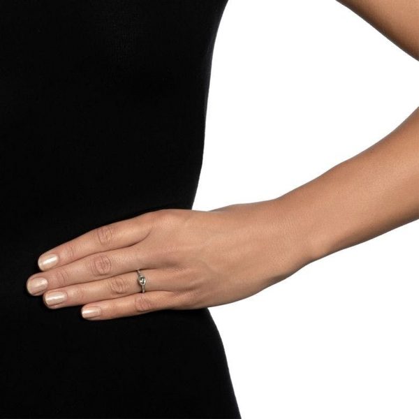 Ring Love Bead Silver Green Quartz - Dahlströms Guld