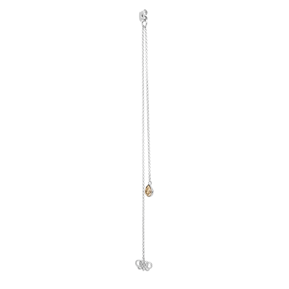 Örhängen Logo Chain Drop Crystal 20101 - Dahlströms Guld