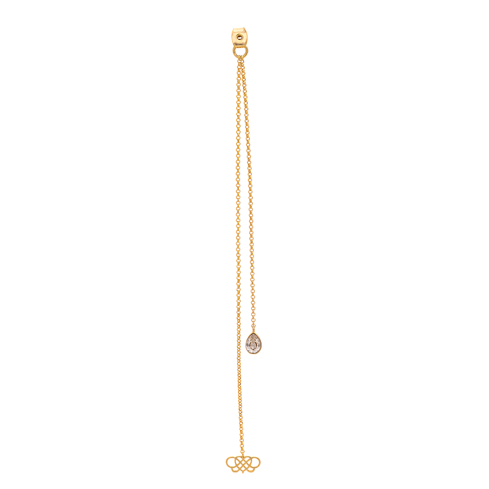Örhängen Logo Chain Drop Silvershade (Gold) 20103 - Dahlströms Guld