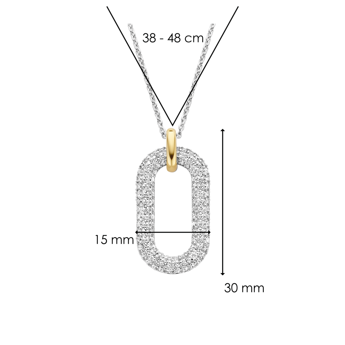 Halsband Milano 3964Zy - Dahlströms Guld