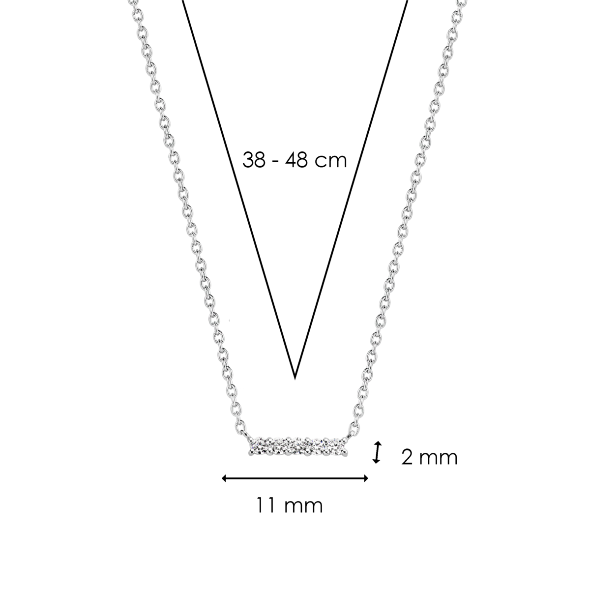 Halsband Milano 3979Zi - Dahlströms Guld