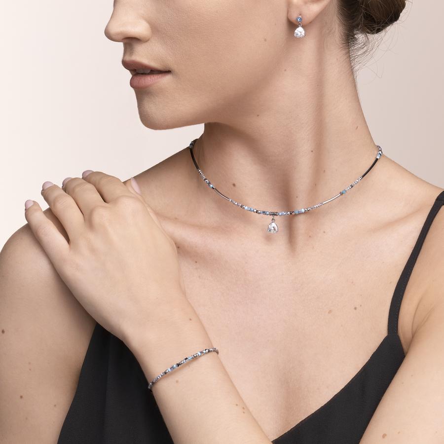 Armband Pendant Curvy Triangle Aqua (503230 2000) - Dahlströms Guld