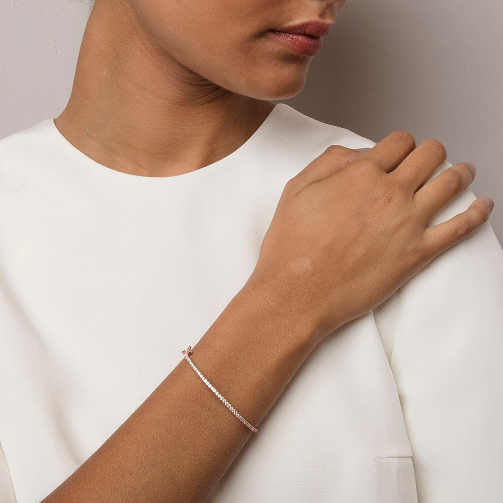 Armband Kennedy Crystal (Rose Gold) - Dahlströms Guld