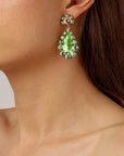 Lucia Earring Sg Light Green - Dahlströms Guld