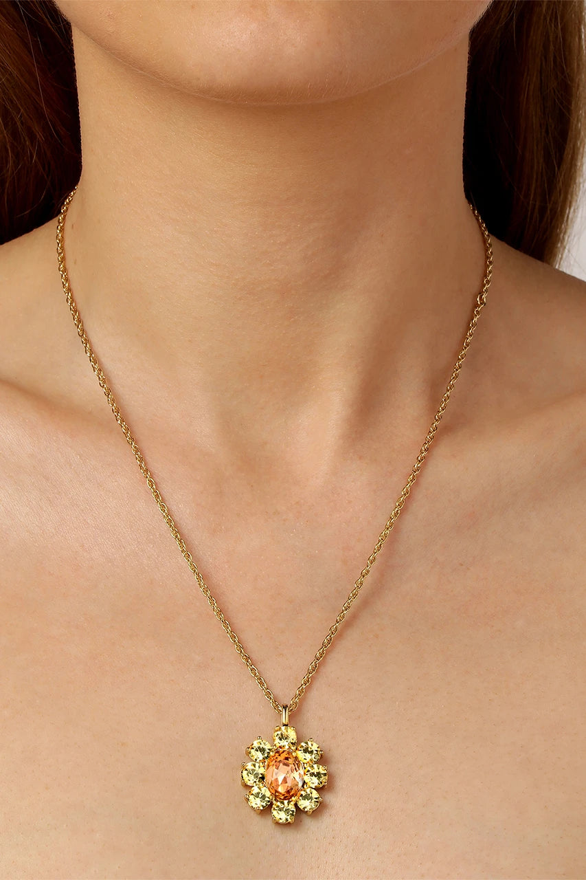 Claudia Halsband Sg Peach Golden - Dahlströms Guld
