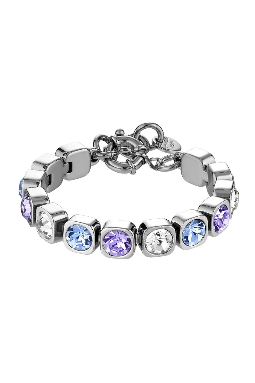 Conian Armband Ss Light Blue/Violet - Dahlströms Guld