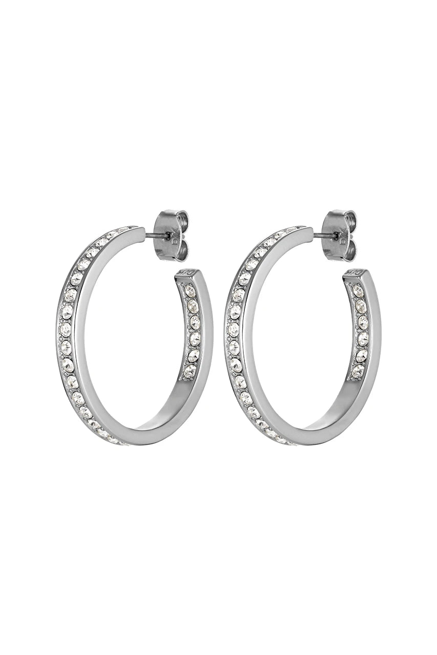Justina Earring Ss Crystal