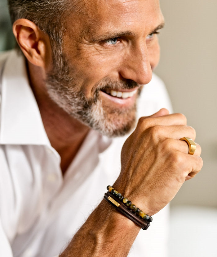Armband Noel Brunt Stål - Dahlströms Guld