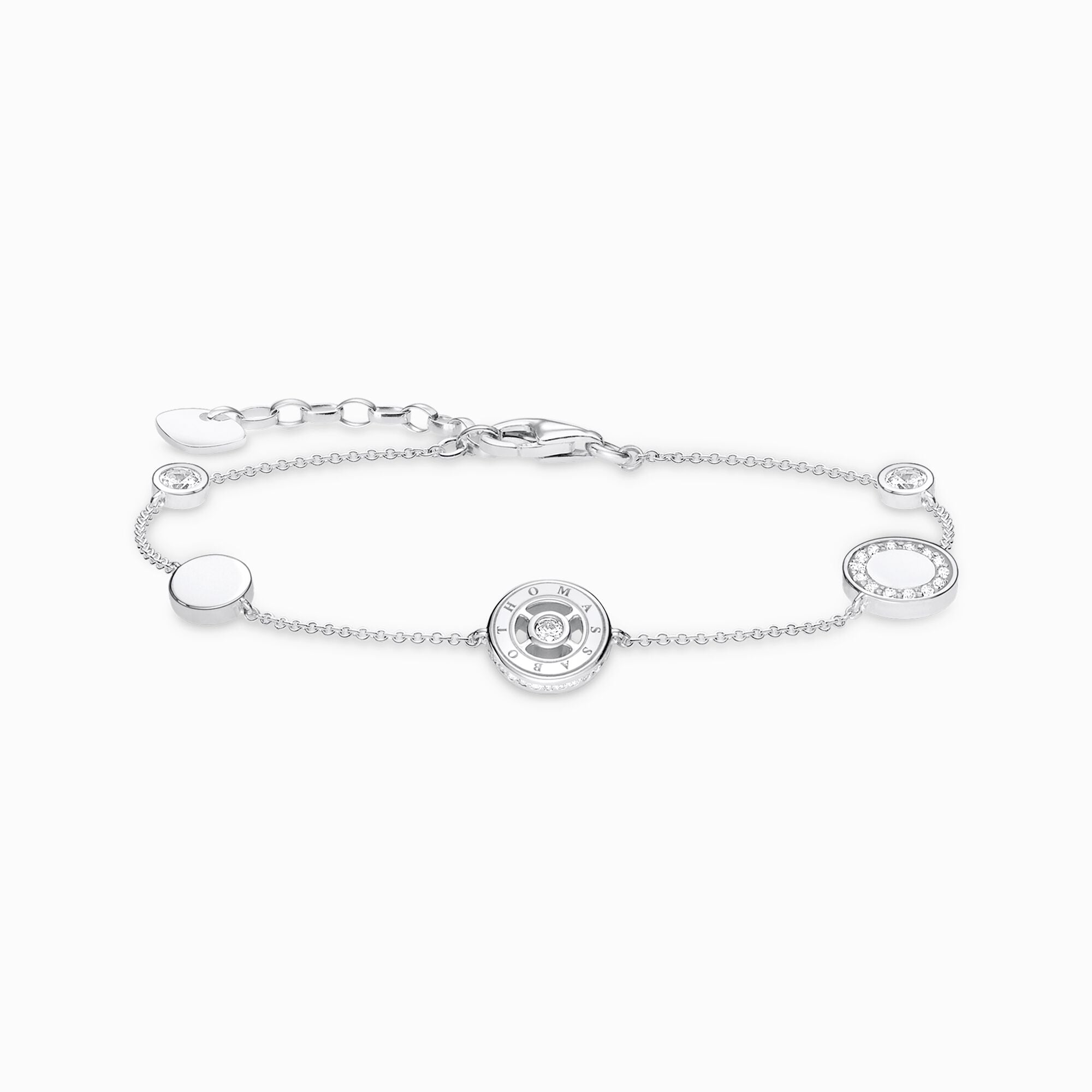 Armband Cirklar Med Vita Stenar Silver A1880-051-14 - Dahlströms Guld