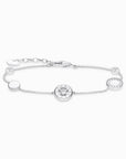 Armband Cirklar Med Vita Stenar Silver A1880-051-14 - Dahlströms Guld