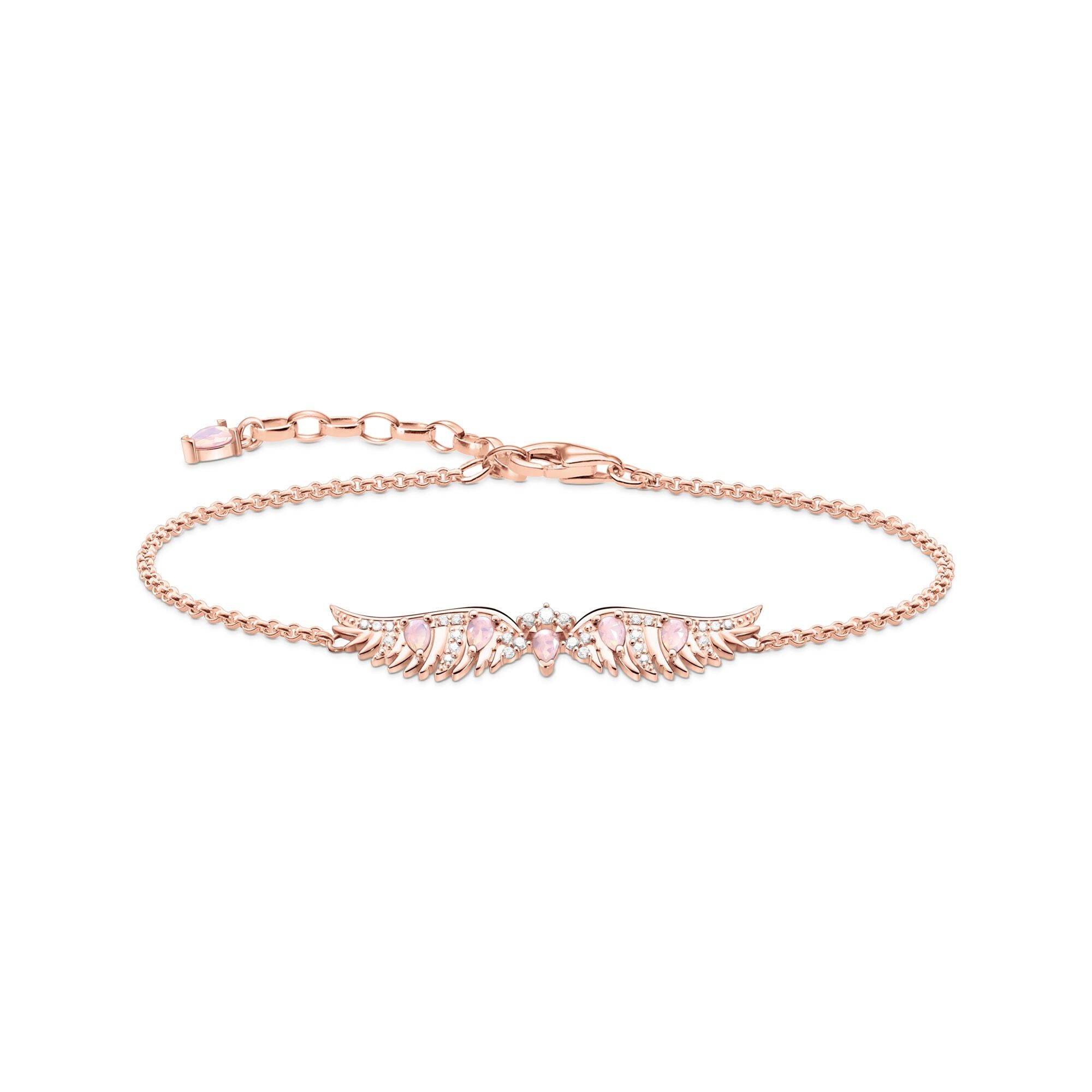 Armband Fenixvingar Med Rosa Stenar Roséguld A2069 323 9 - Dahlströms Guld