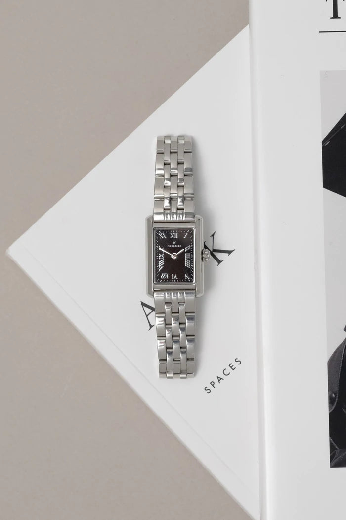 Klocka Timeless Silver Noir Mo244 - Dahlströms Guld