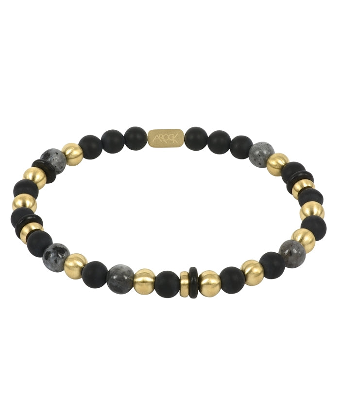 Armband Eddie Svart/Guld - Dahlströms Guld