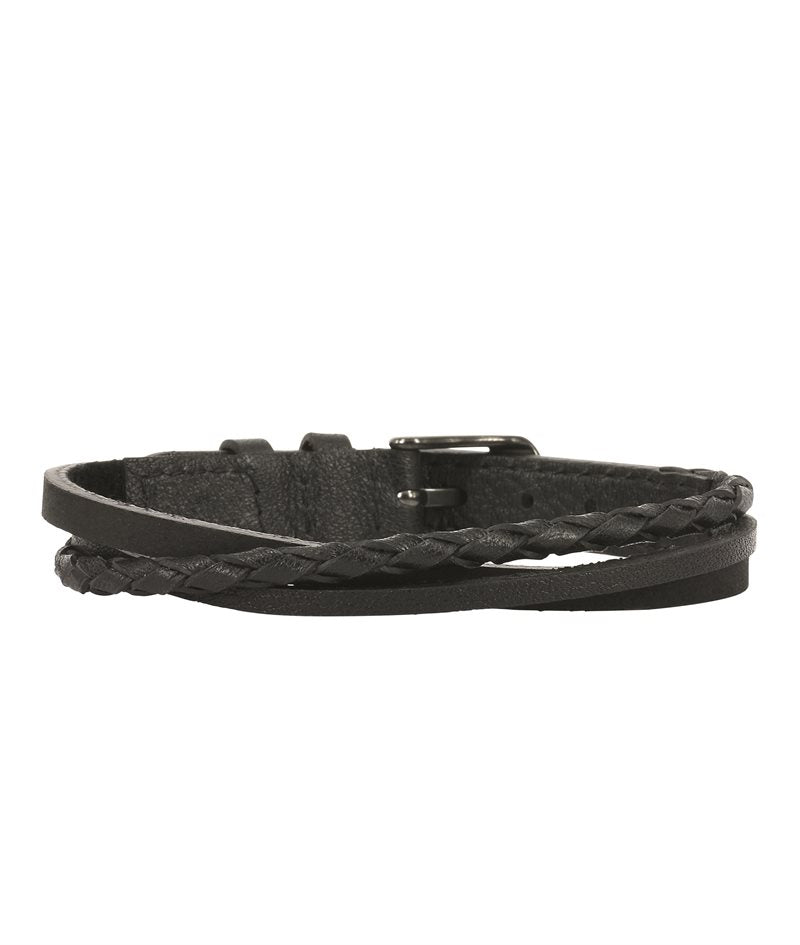 Armband Felix Svart (Veganskt Läder) - Dahlströms Guld