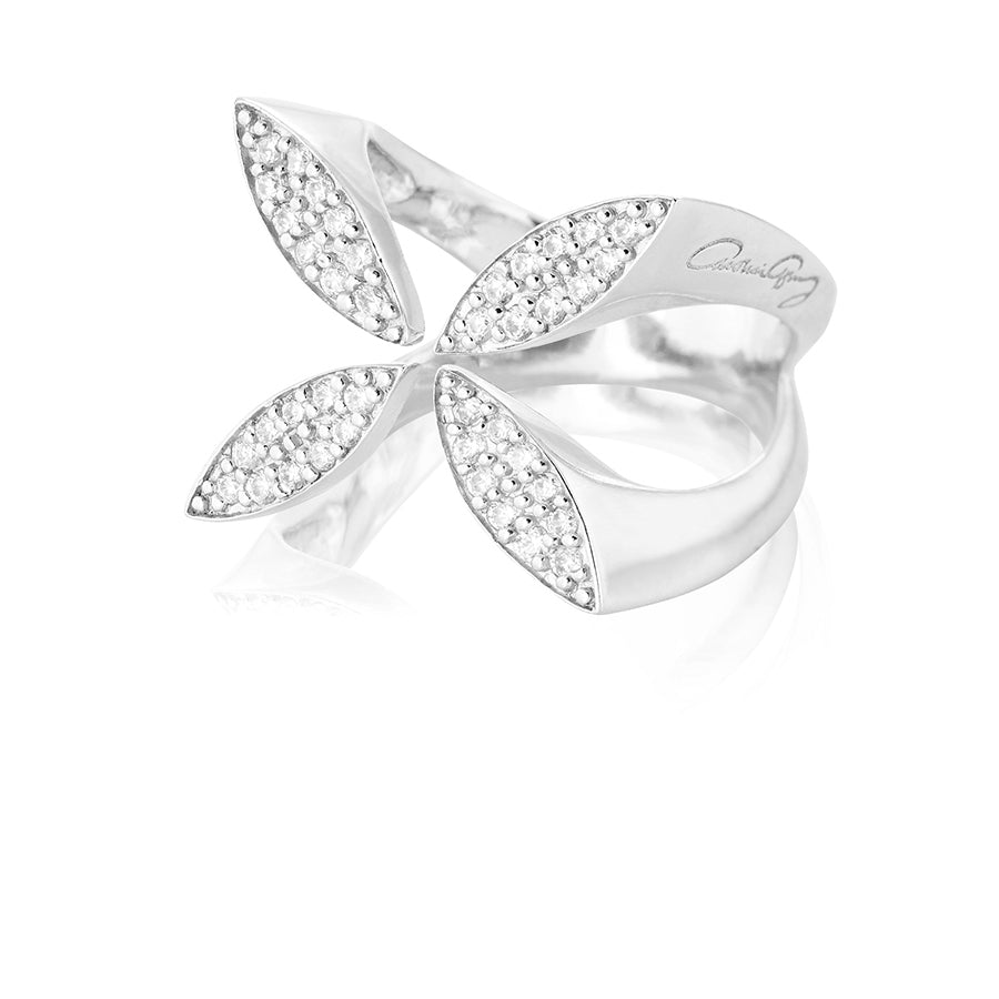 Ring Sparkling Ellipse - Dahlströms Guld