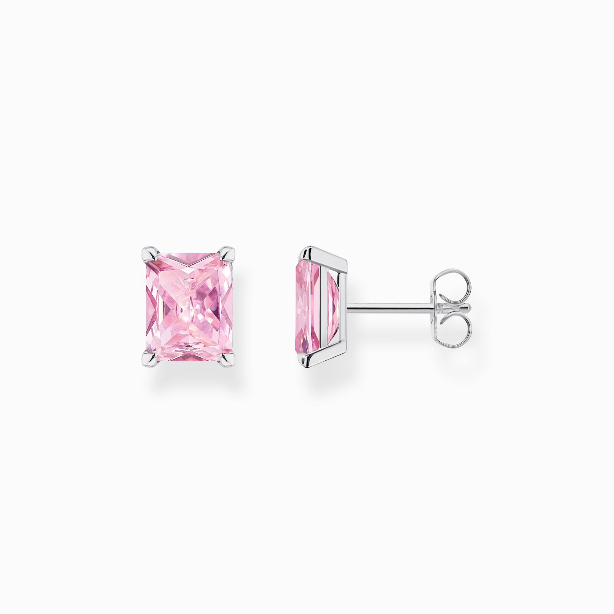 Stiftörhängen Med Rosa Sten Silver H2201-051-9 - Dahlströms Guld