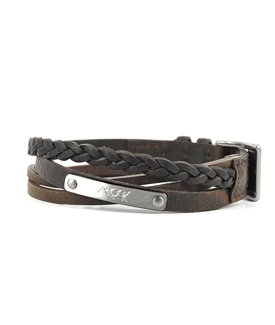 Armband Icon Br Brown/Steel 361610 - Dahlströms Guld