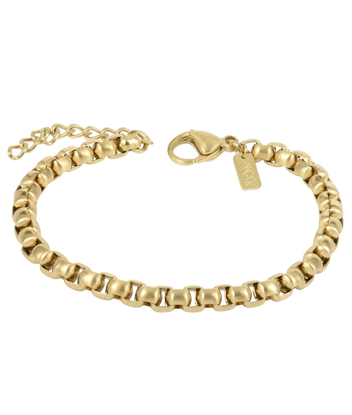 Armband John 4 5 Mm Mat Gold - Dahlströms Guld