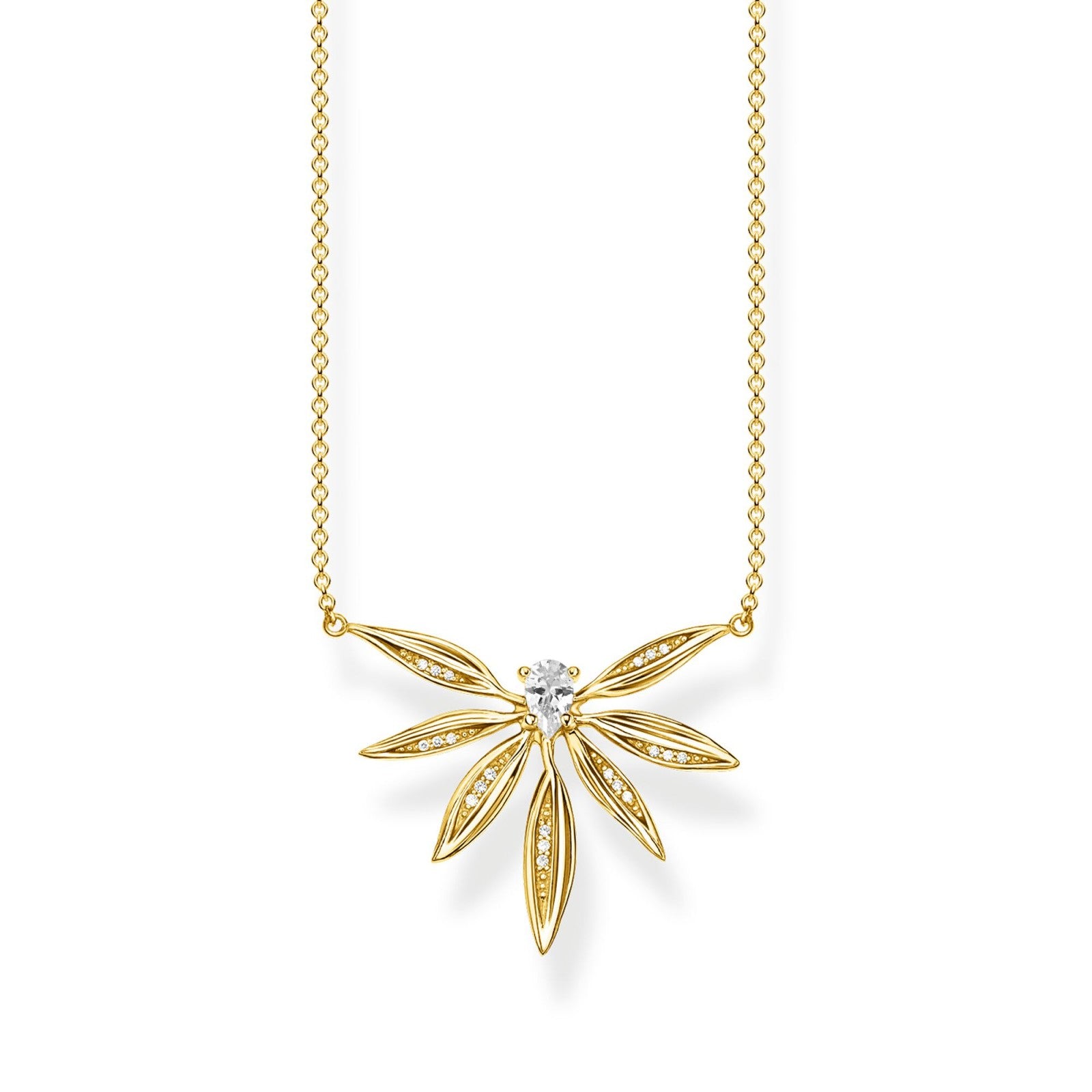 Halsband Blad Guld Ke1949 414 14 - Dahlströms Guld