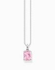 Halsband Med Rosa Sten Silver Ke1964-051-9 - Dahlströms Guld