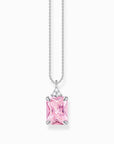 Halsband Med Rosa Sten Silver Ke2089-051-9 - Dahlströms Guld