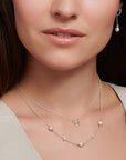 Halsband Tree Of Love Vita Stenar Roséke2126 416 14 - Dahlströms Guld