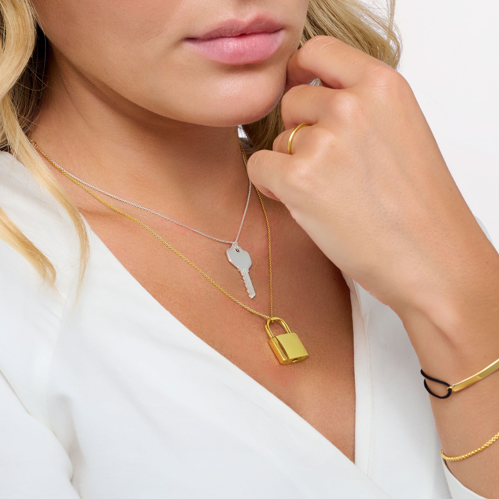 Halsband Nyckel Silver Ke2129 001 21 - Dahlströms Guld