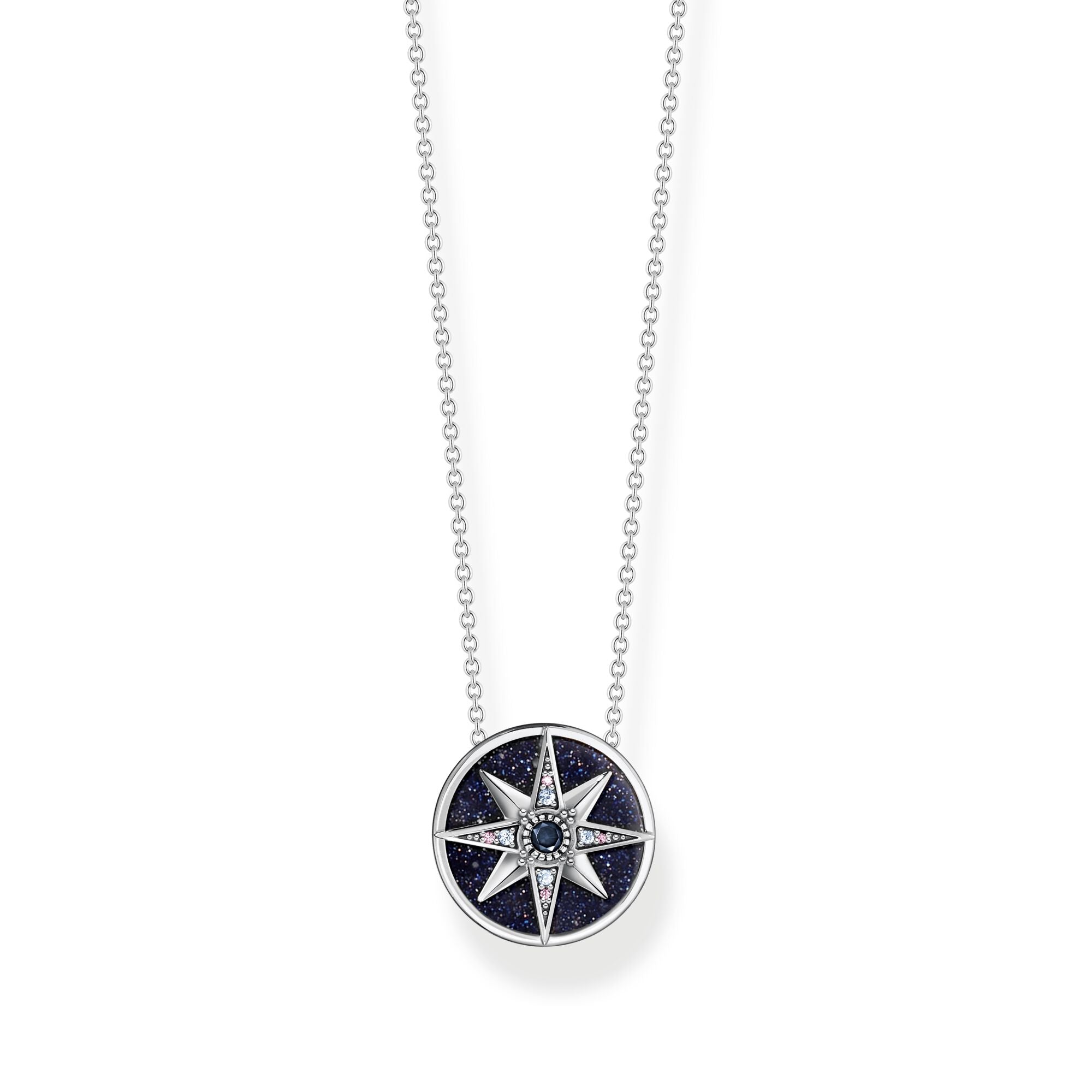 Halsband Royalty Stjärnor Stenar Silver Ke2140 945 7 - Dahlströms Guld